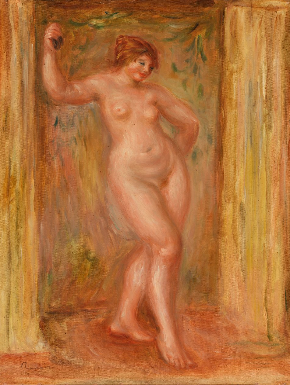 Naakt met Castagnetten door Pierre Auguste Renoir