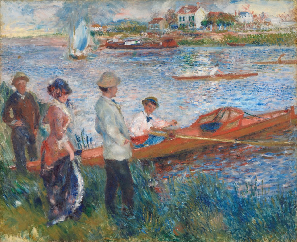 Roeiers bij Chatou, 1879 door Pierre Auguste Renoir