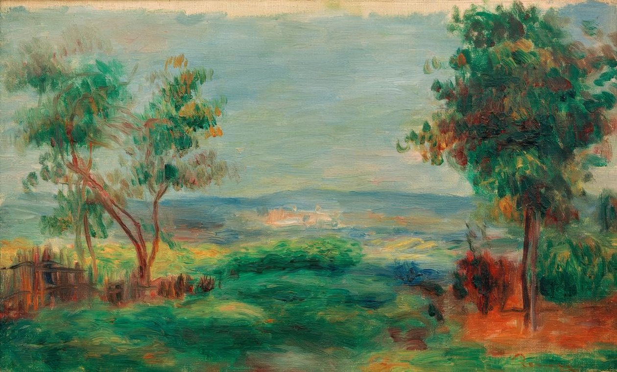 Landschap door Pierre Auguste Renoir
