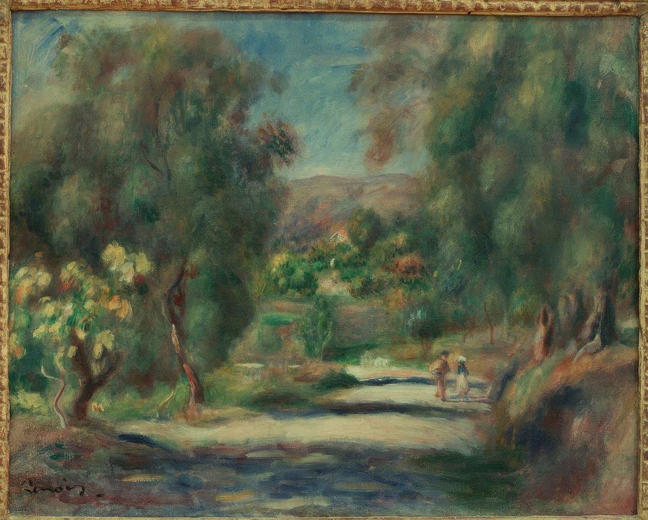 Landschap van Cagnes door Pierre Auguste Renoir