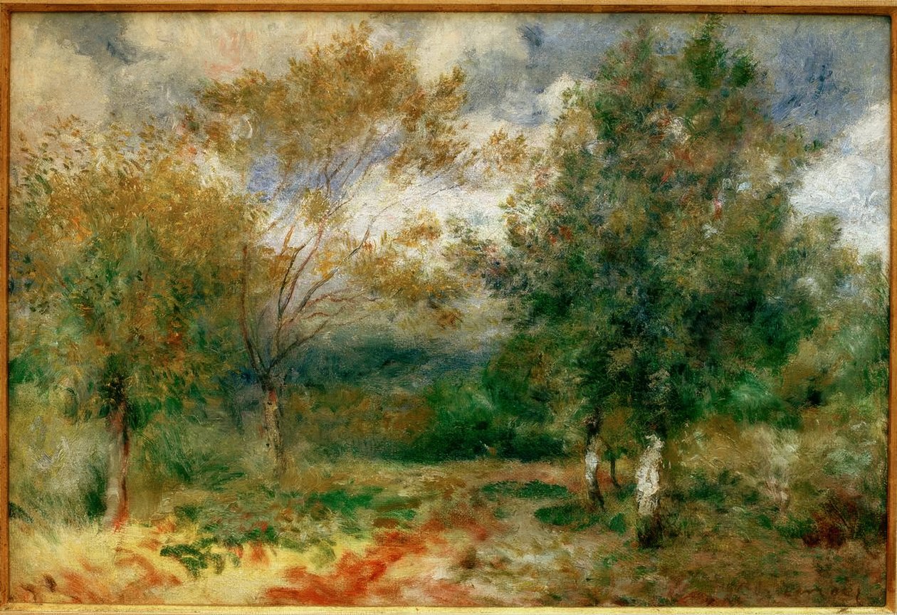 Zonnig landschap door Pierre Auguste Renoir