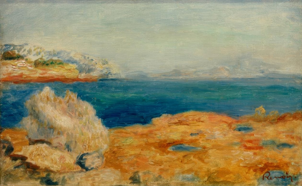 Kustlandschap door Pierre Auguste Renoir