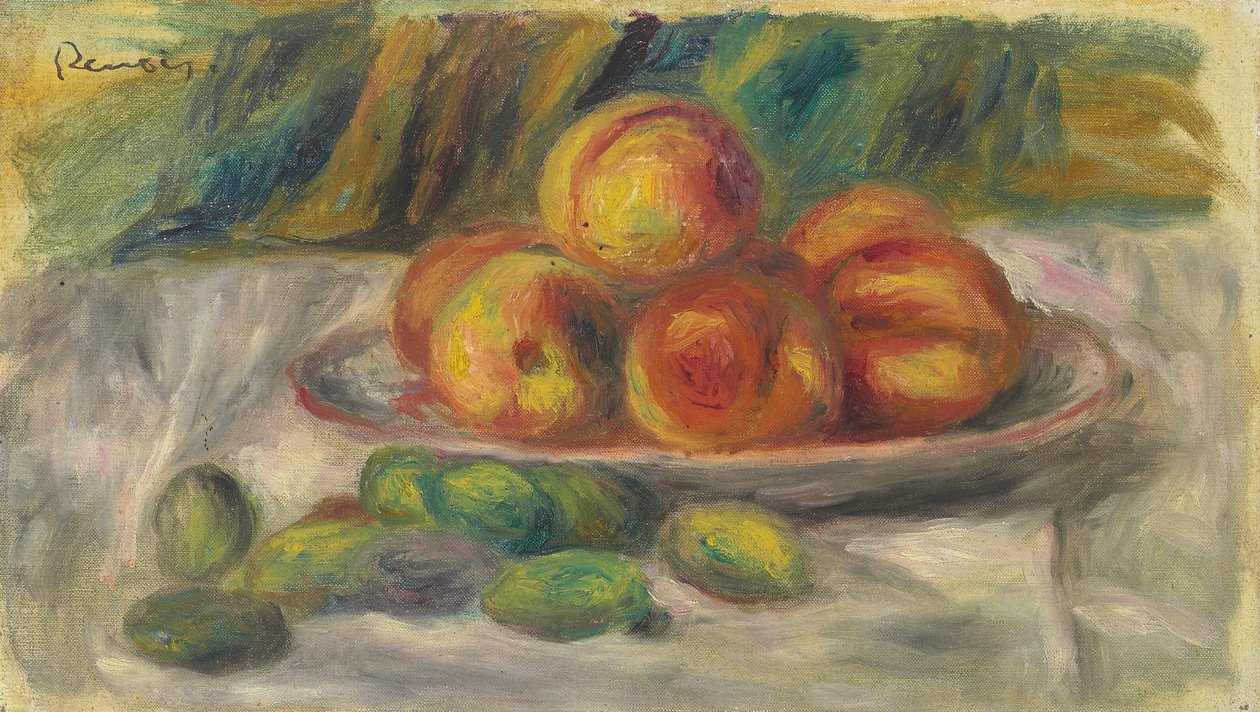 Perziken en Amandelen door Pierre Auguste Renoir