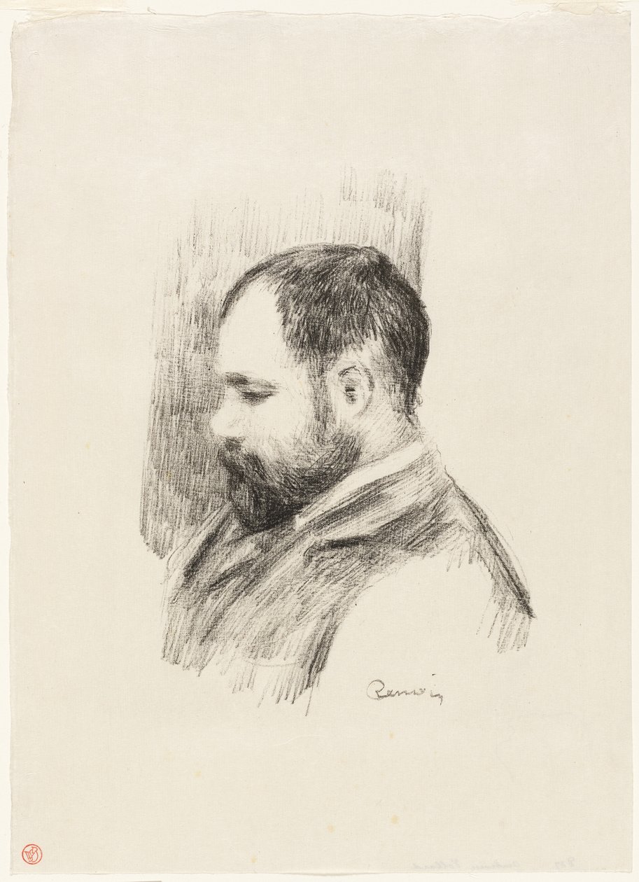 Portret van Ambroise Vollard door Pierre Auguste Renoir