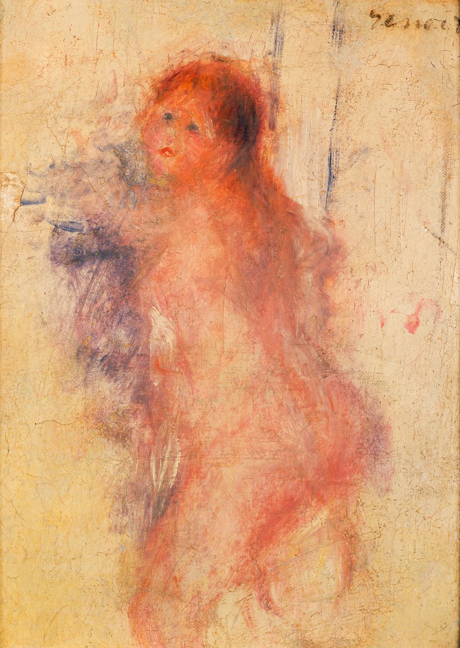 Staande naakte vrouw door Pierre Auguste Renoir