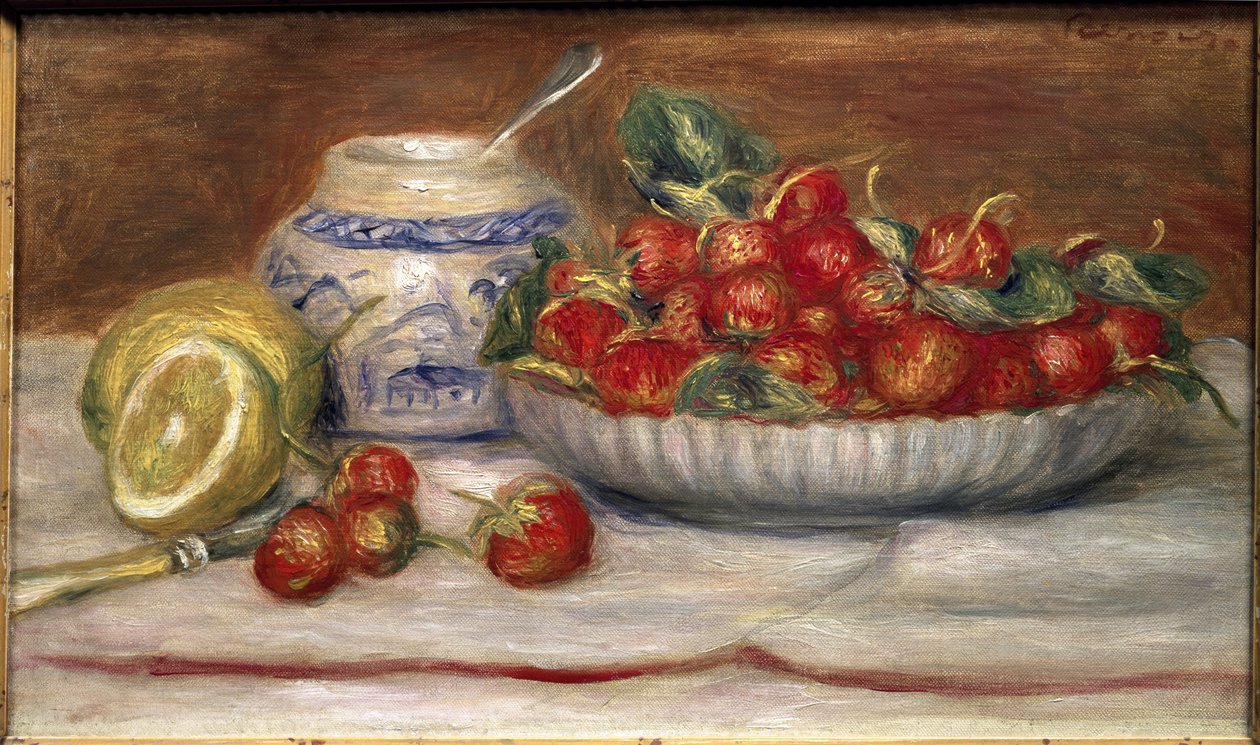 Aardbeien door Pierre Auguste Renoir