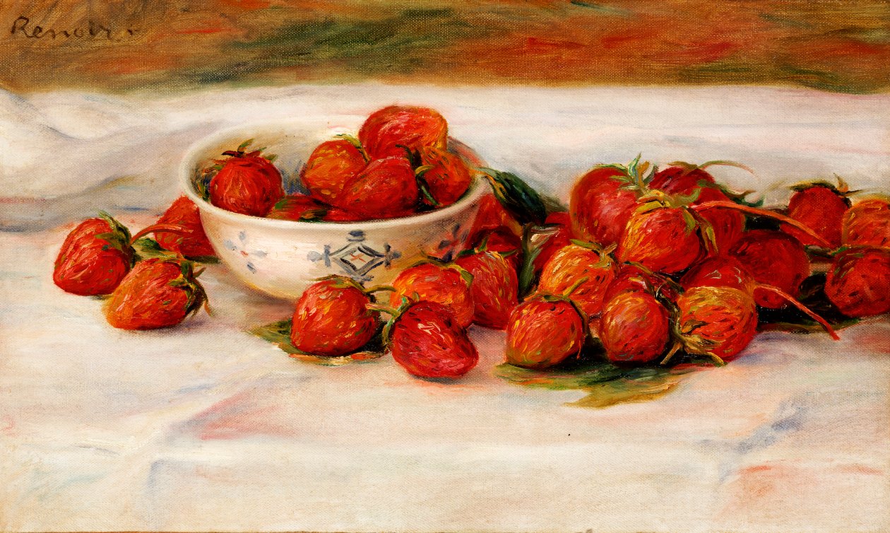 Aardbeien door Pierre Auguste Renoir