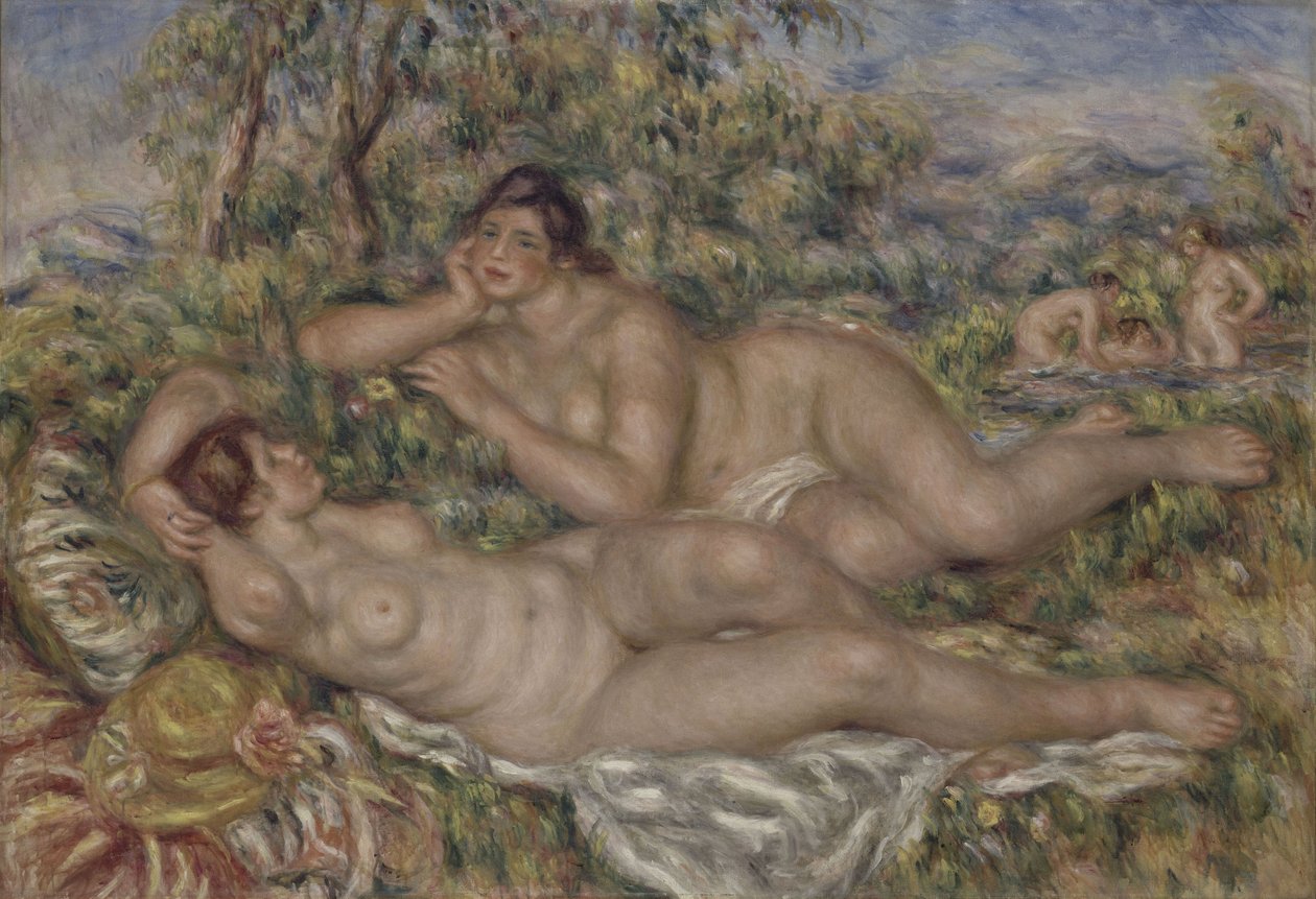 De Baadsters, 1918-1919 door Pierre Auguste Renoir
