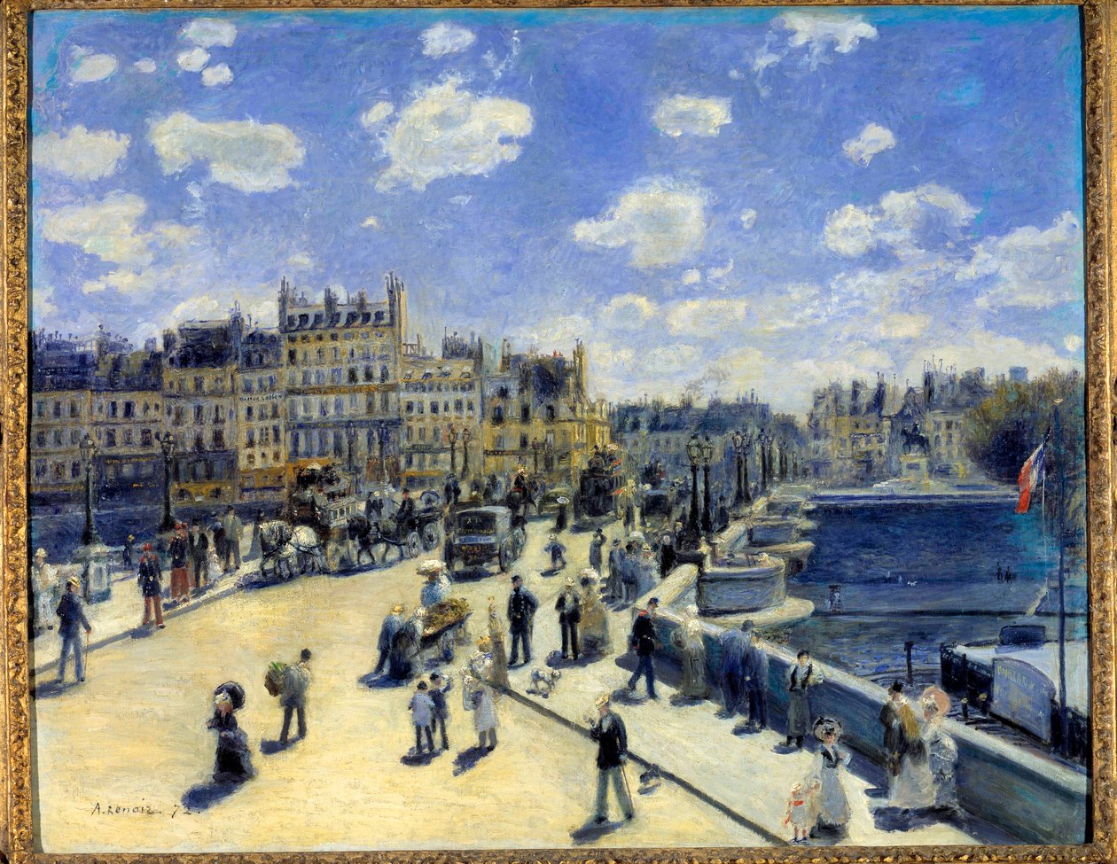 De Pont Neuf in Parijs door Pierre Auguste Renoir