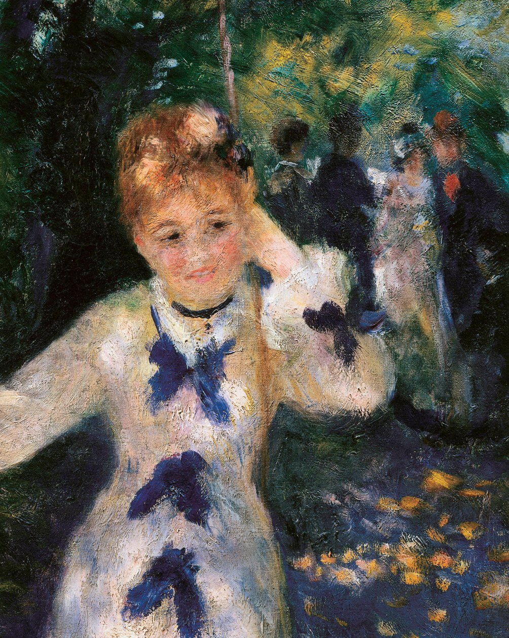 De schommel (detail) door Pierre Auguste Renoir