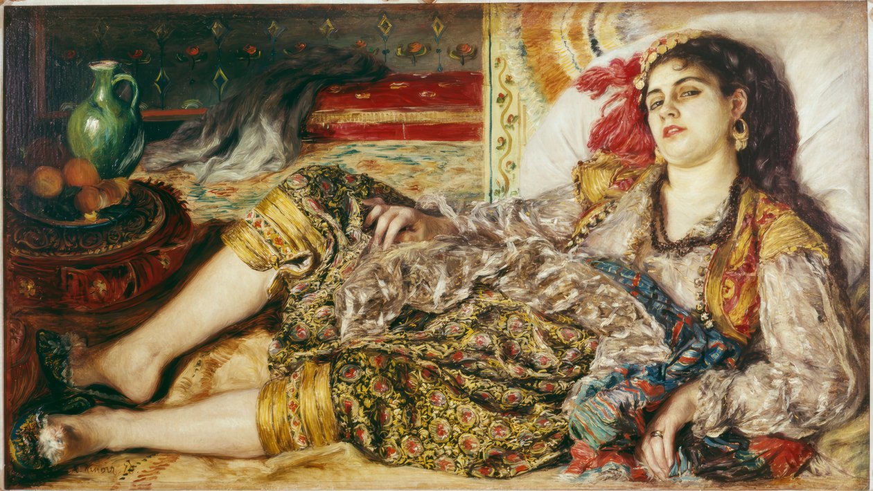Een vrouw uit Algiers door Pierre Auguste Renoir