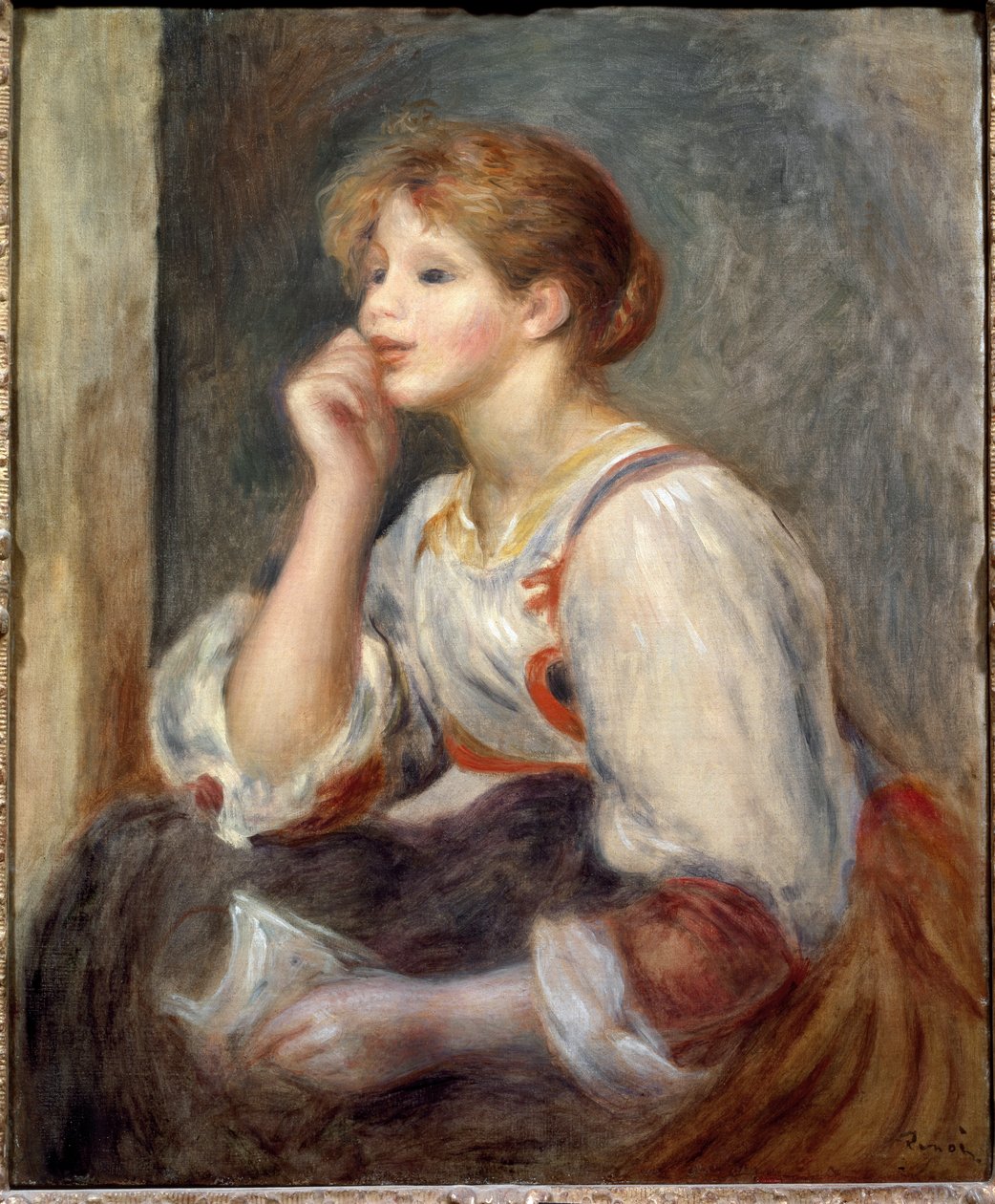 Vrouw met een brief door Pierre Auguste Renoir