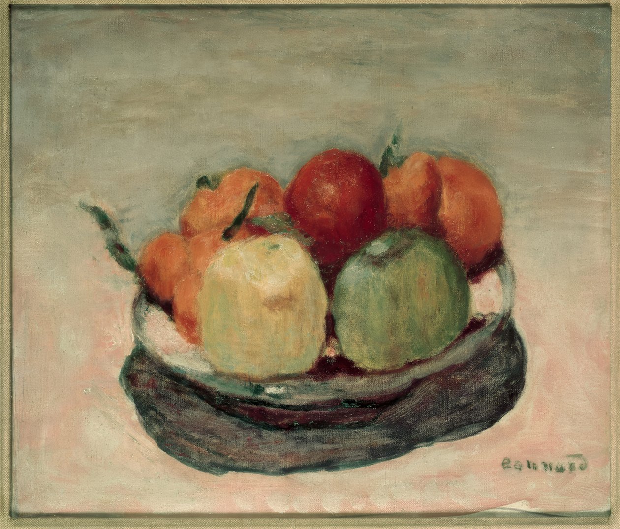Schaal met fruit of De appels door Pierre Bonnard
