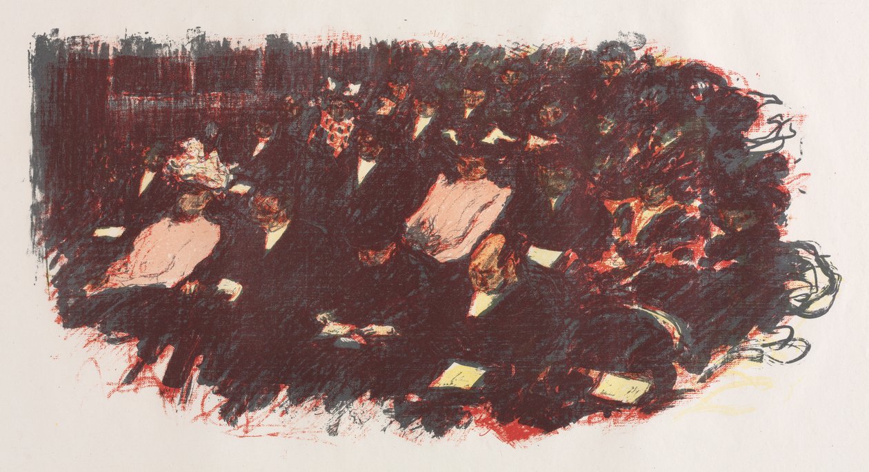 In het theater door Pierre Bonnard