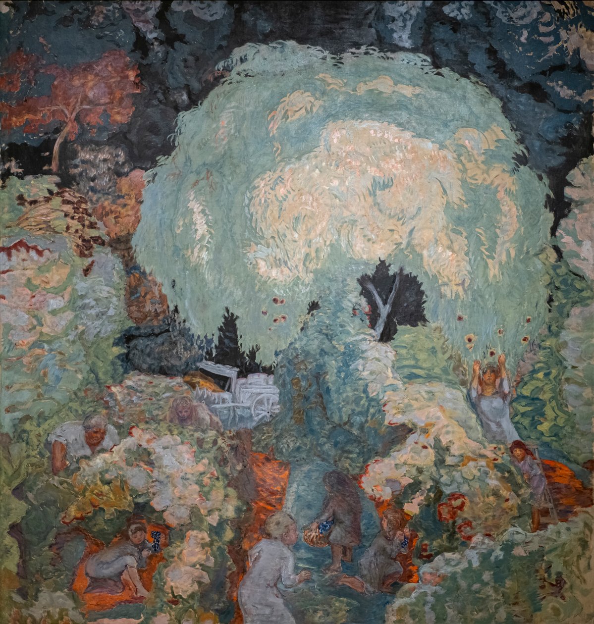 Herfst. Fruit plukken door Pierre Bonnard