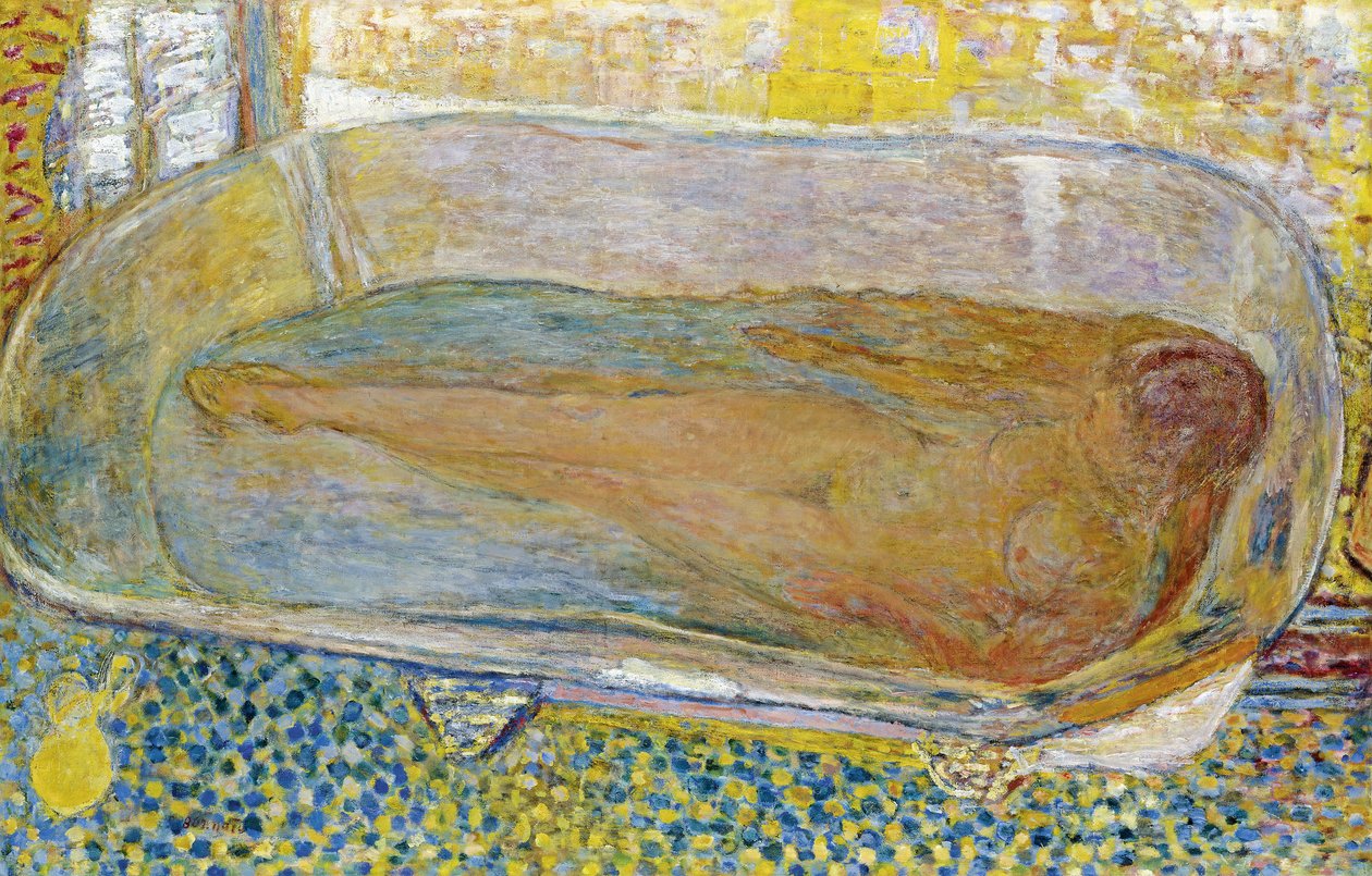 Grote badkuip naakt, 1937-1939 door Pierre Bonnard