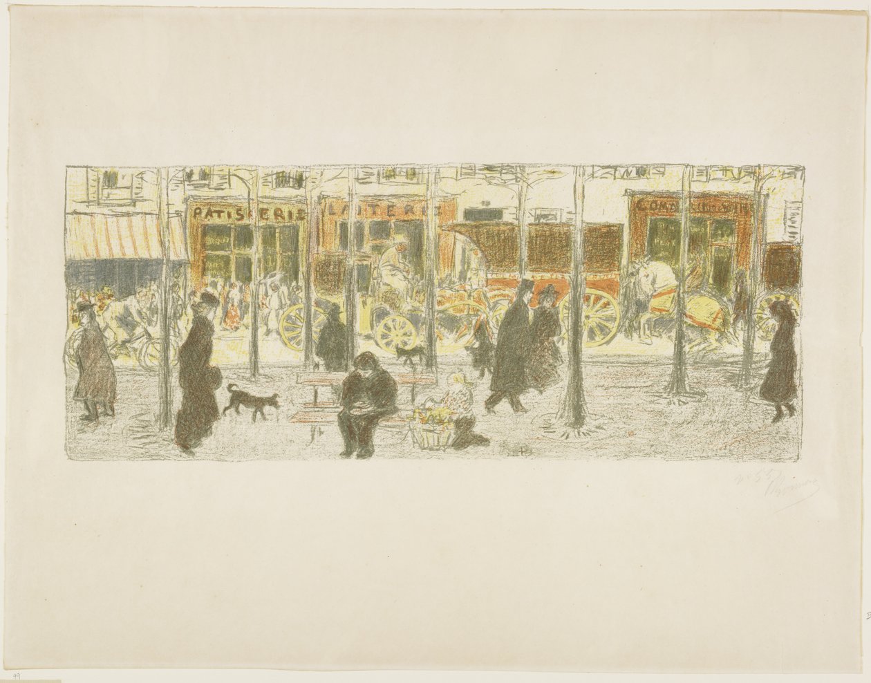 Boulevard door Pierre Bonnard