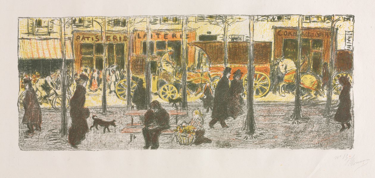 Boulevard door Pierre Bonnard