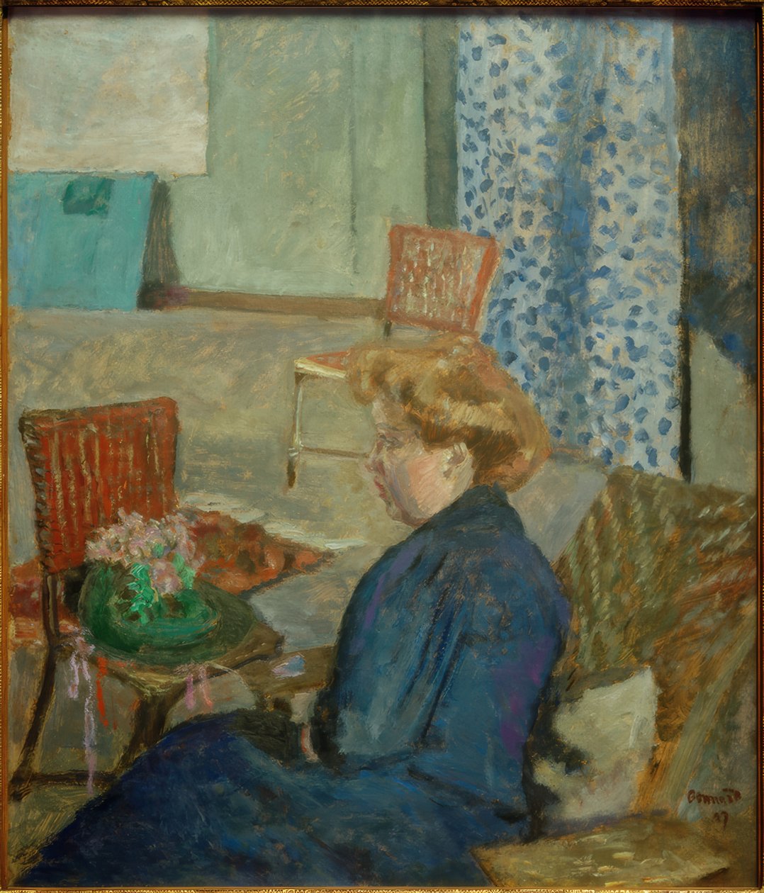 De modiste, 1907 door Pierre Bonnard