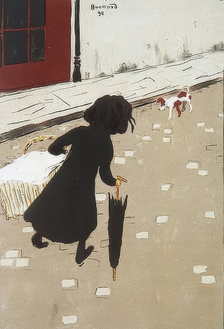 Het kleine wasmeisje door Pierre Bonnard