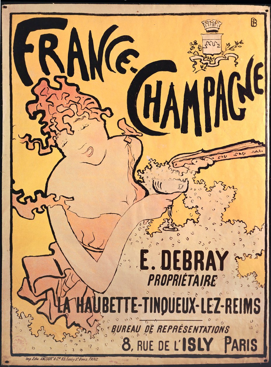 Frankrijk Champagne. Litho ... (litho) door Pierre Bonnard