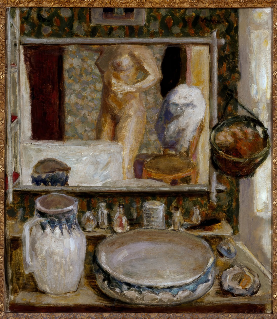 De toilettafel of de spiegel door Pierre Bonnard