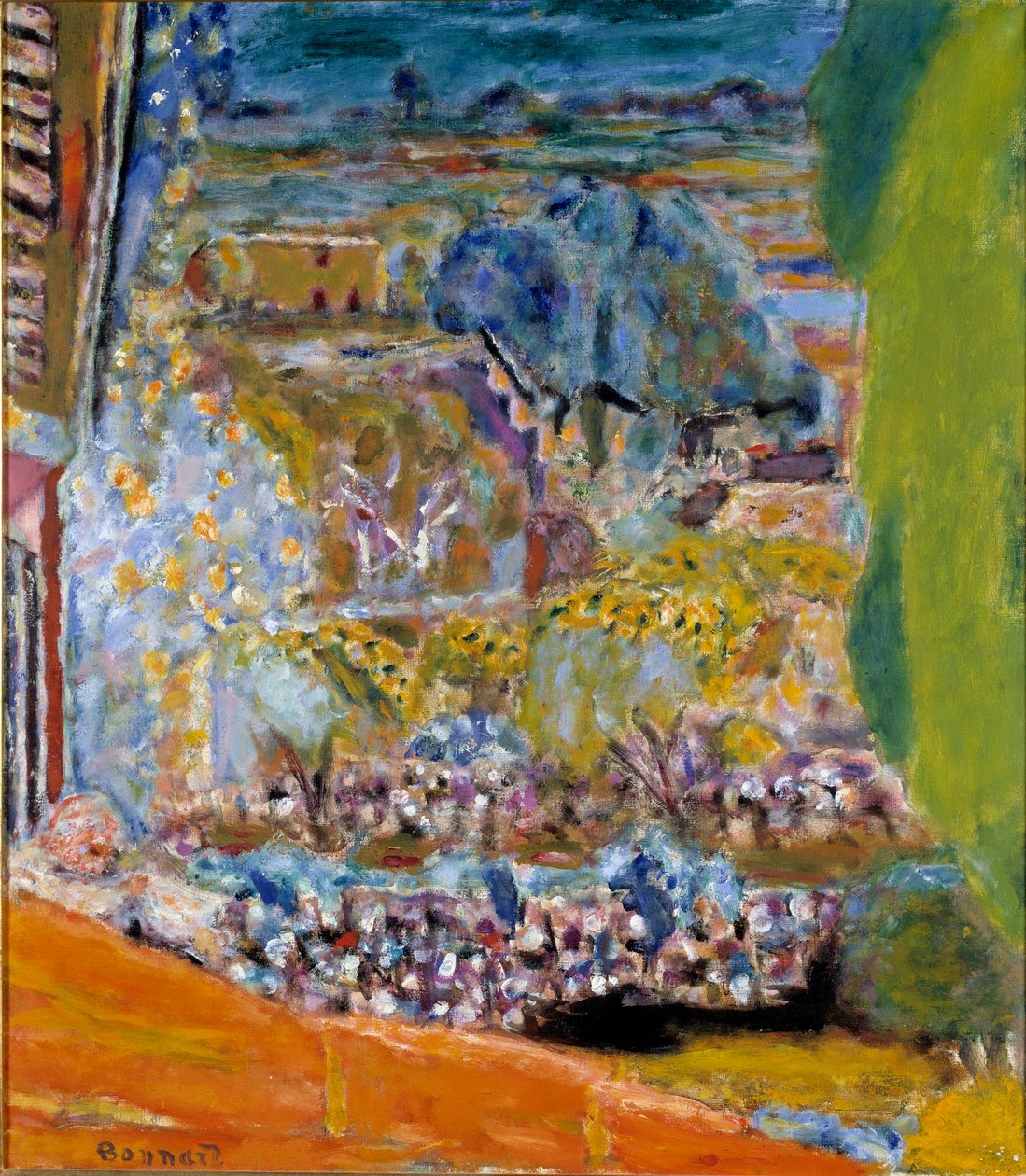 Landschap van het Rode Dak Cannet door Pierre Bonnard