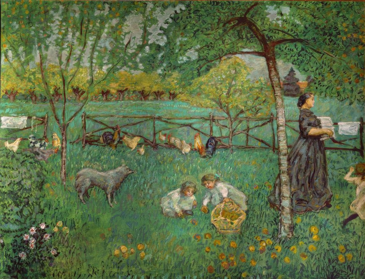 De grote tuin in Clos door Pierre Bonnard