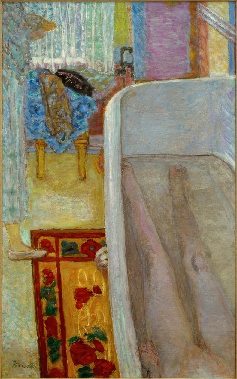 Naakt in het bad door Pierre Bonnard