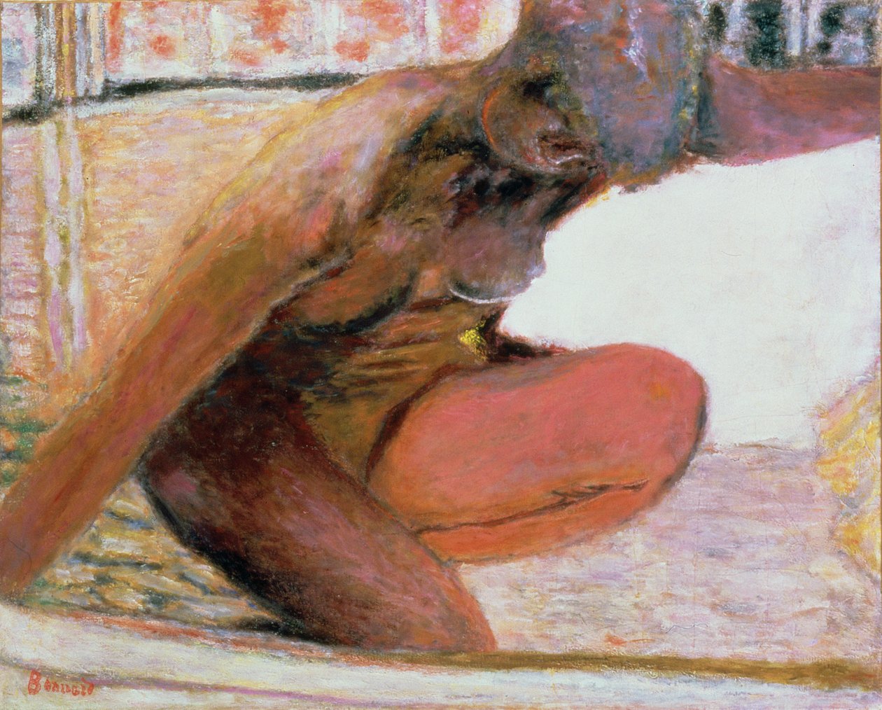 Naakte Hurkend in het Bad, 1940 door Pierre Bonnard