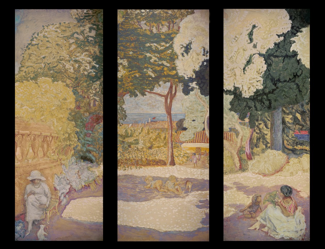 Aan de Middellandse Zee (drieluik) door Pierre Bonnard