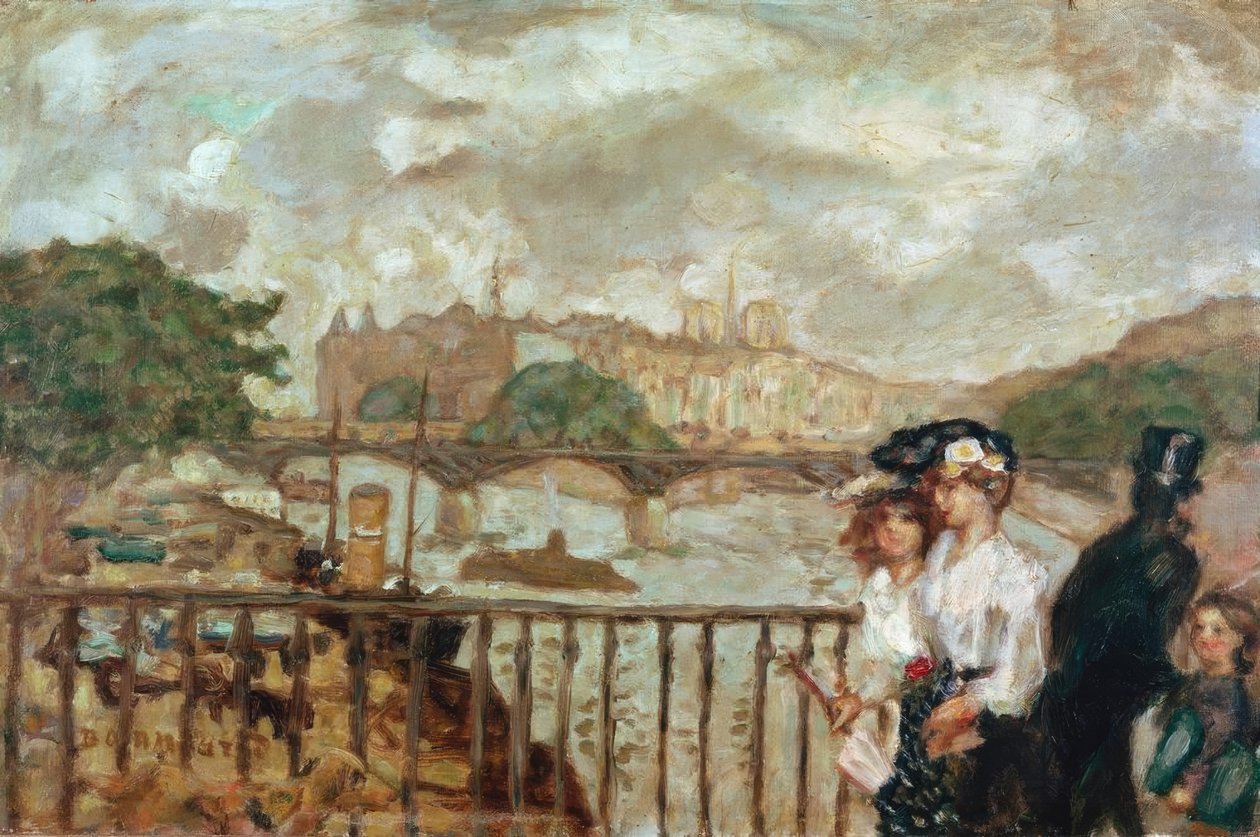 Parijs, de Pont des Arts door Pierre Bonnard
