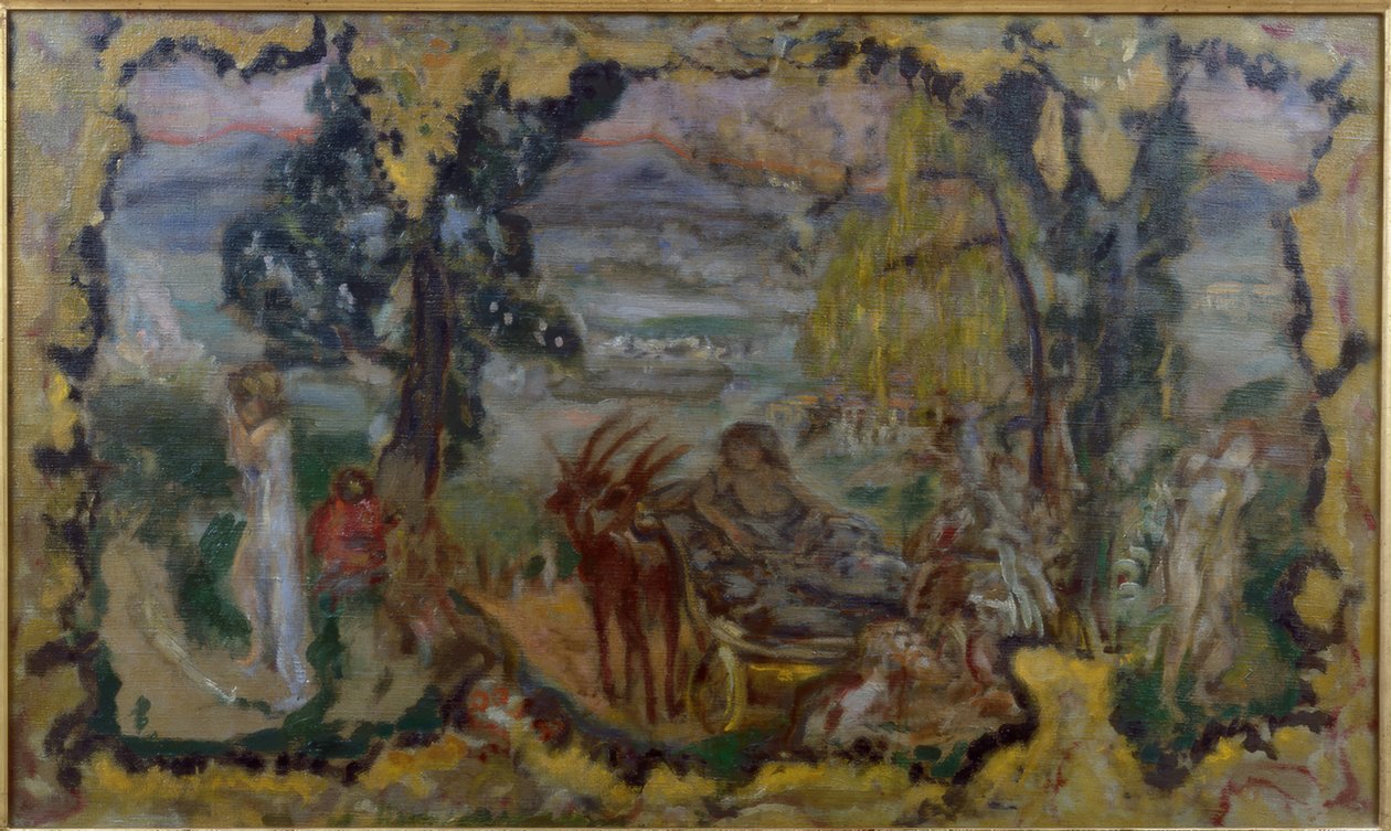Landschap met badende vrouwen door Pierre Bonnard