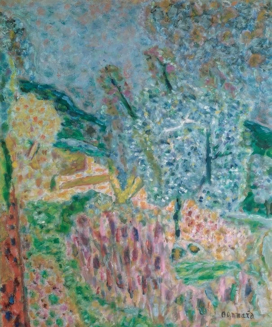 Landschap van Le Cannet door Pierre Bonnard