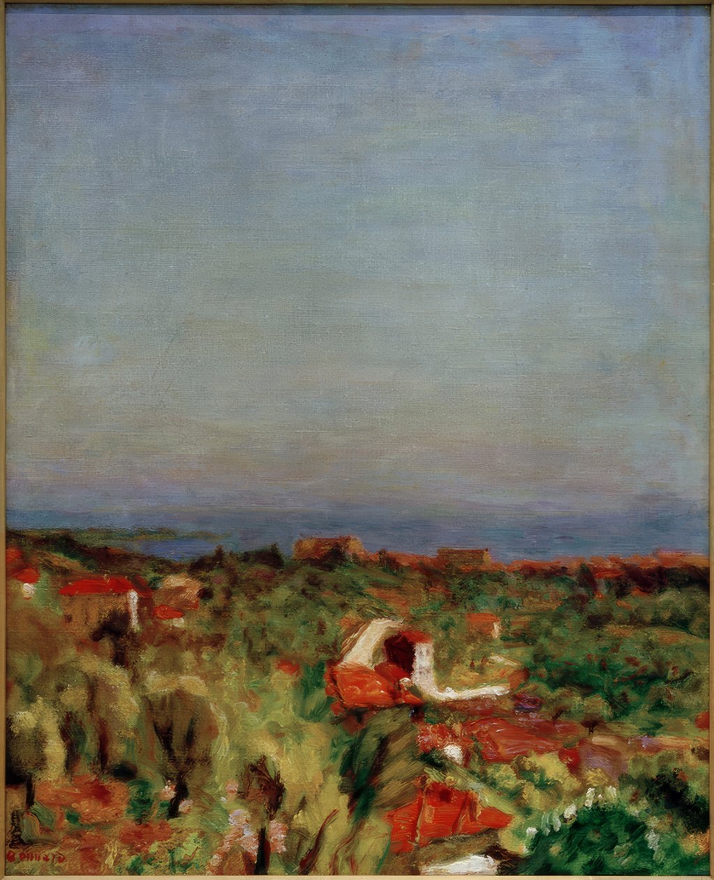 Mediterraan landschap (Le Cannet) door Pierre Bonnard