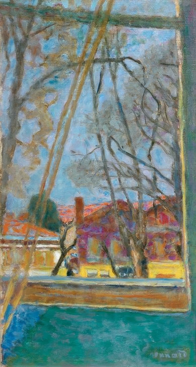 Landschap door een raam door Pierre Bonnard