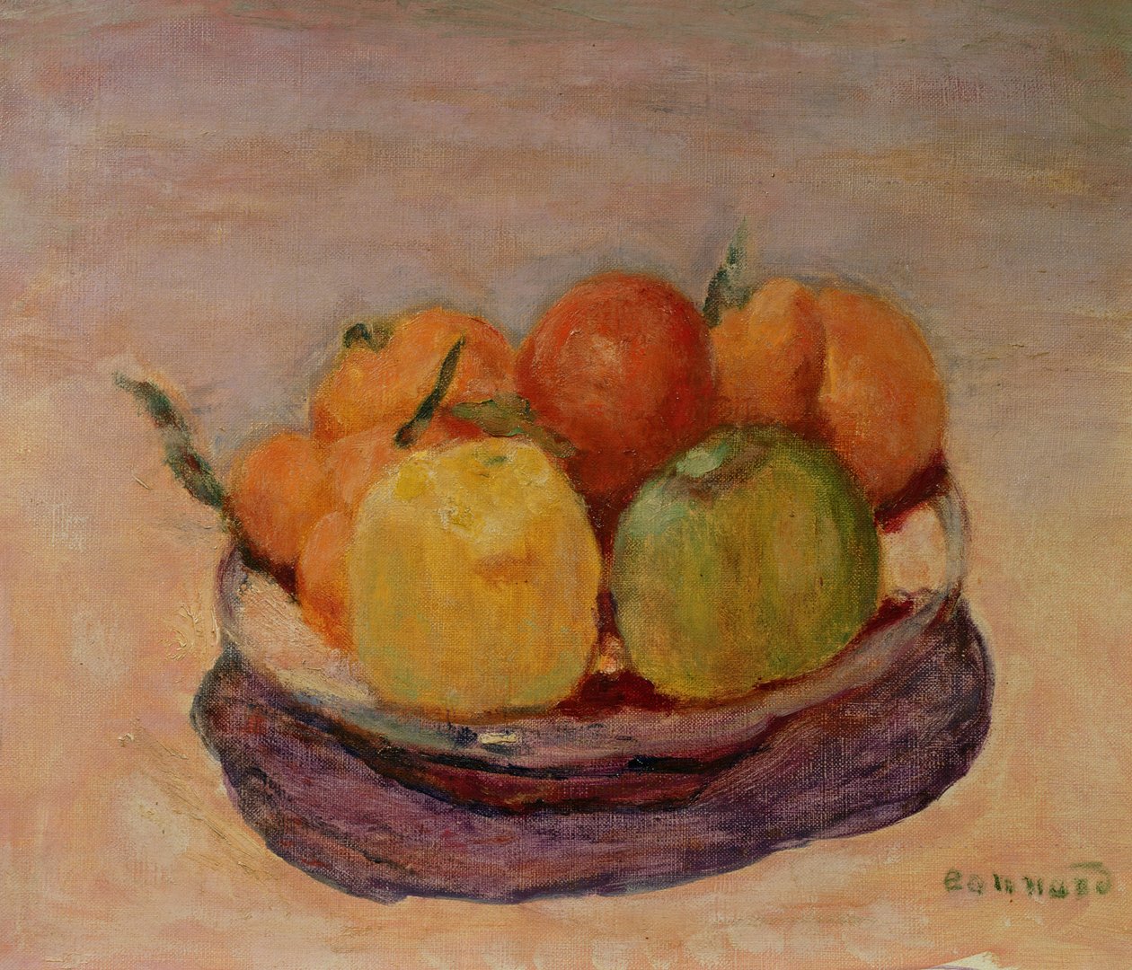 Stilleven met Fruit door Pierre Bonnard