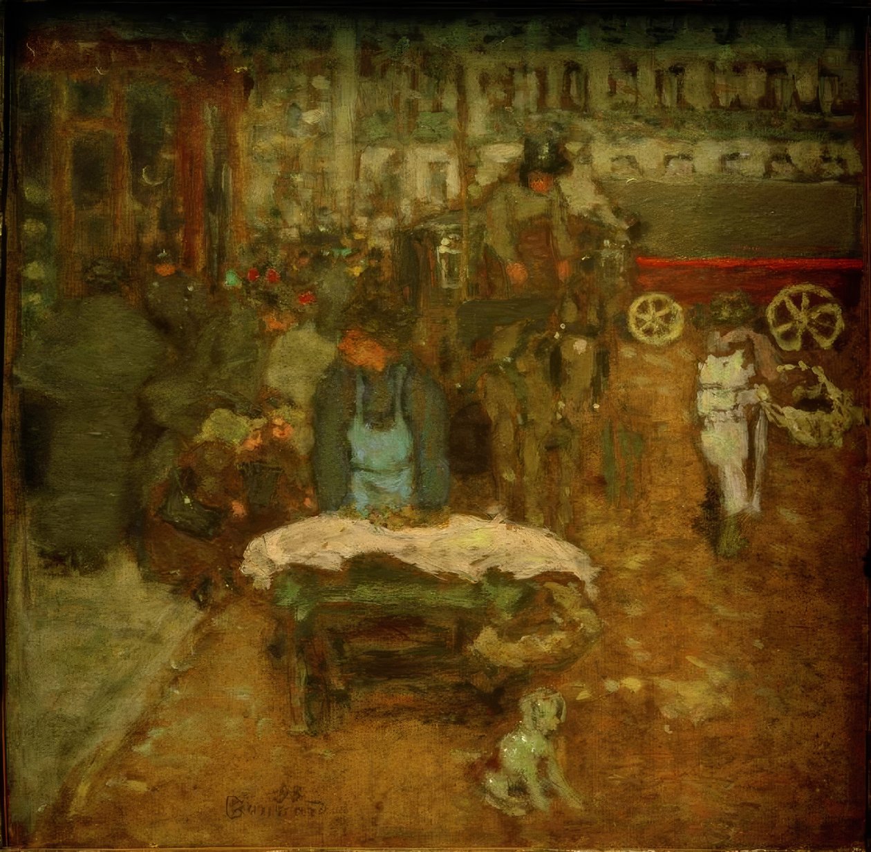 Op de boulevard door Pierre Bonnard