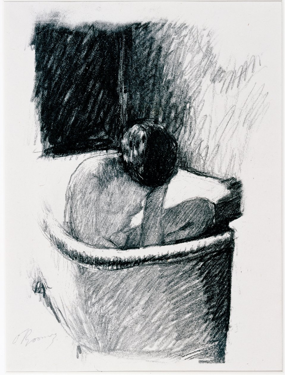 Het bad, ca. 1925 door Pierre Bonnard