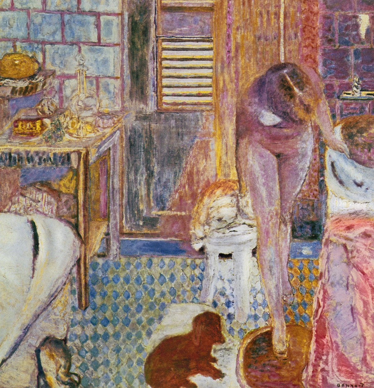 De Badkamer, 1932 door Pierre Bonnard