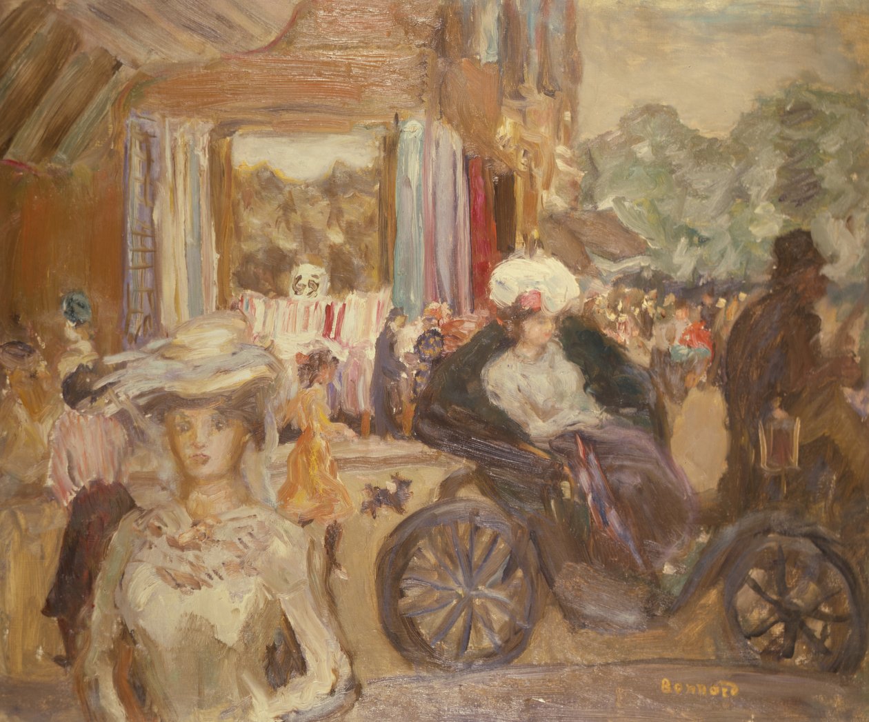 De huurrijtuig door Pierre Bonnard
