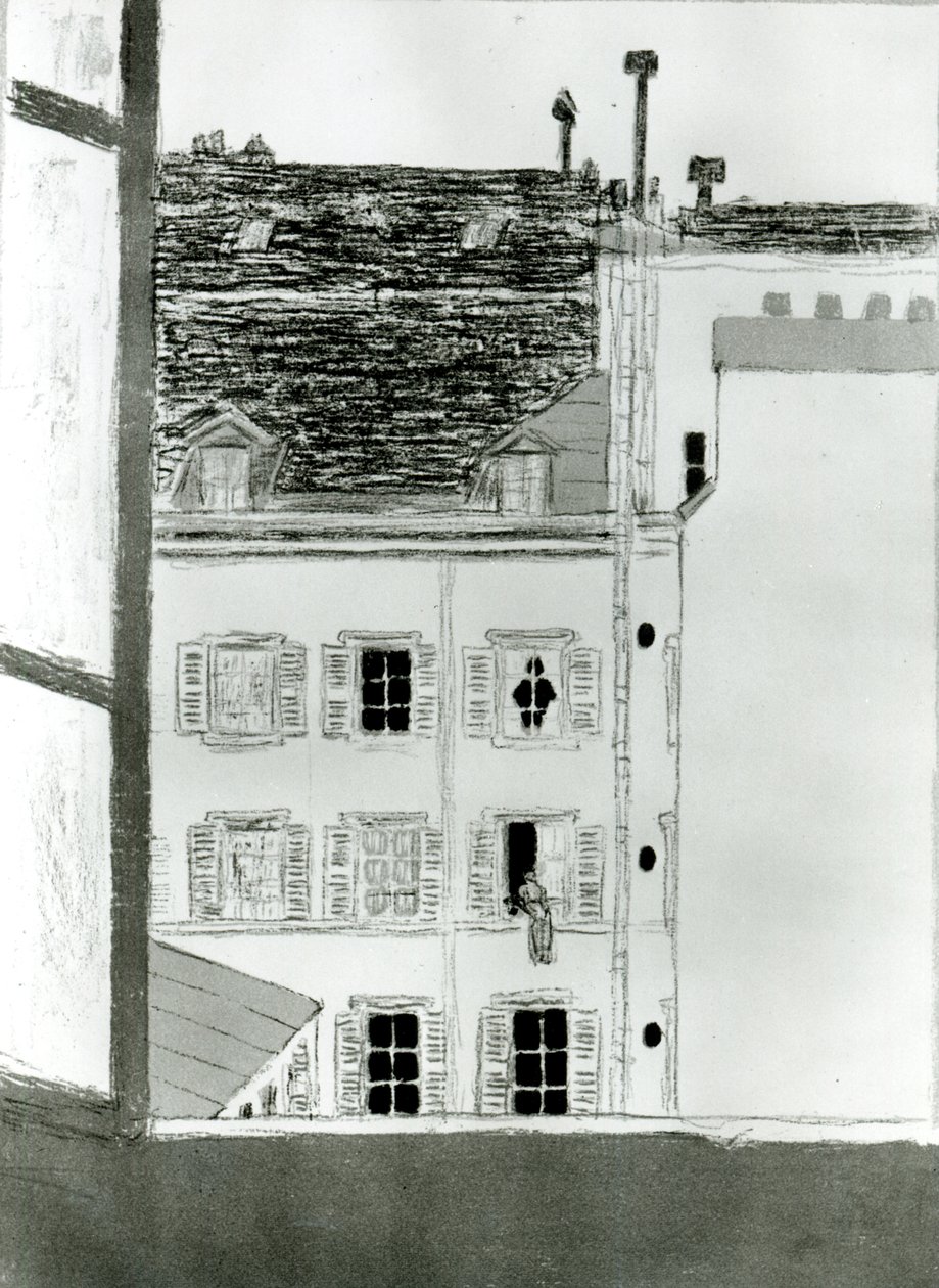 Het Huis in de Binnenplaats door Pierre Bonnard