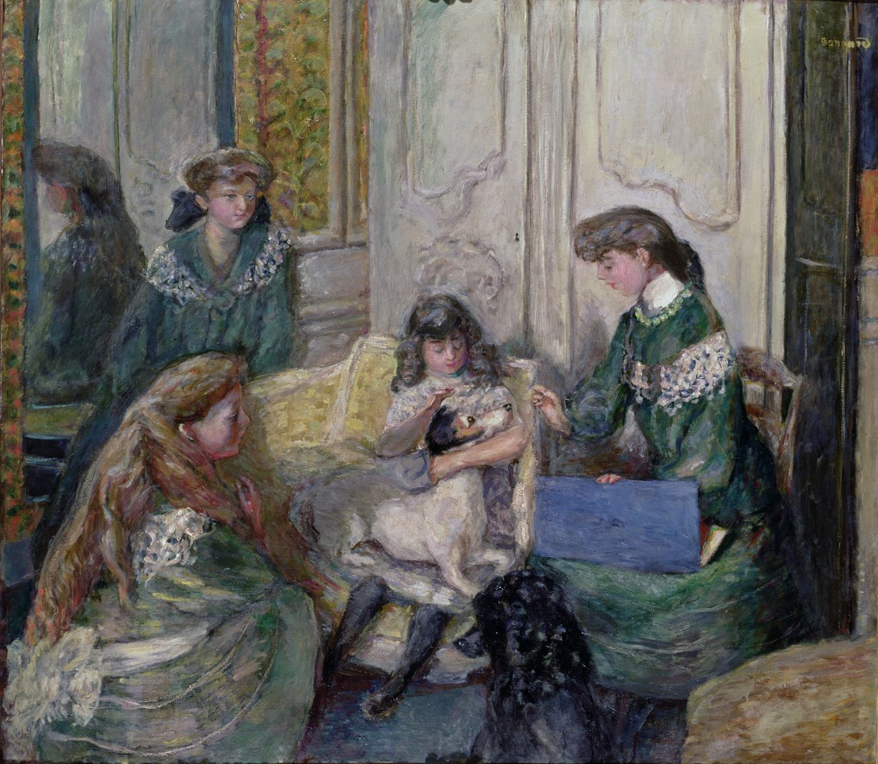 De Natanson meisjes, 1906-10 door Pierre Bonnard