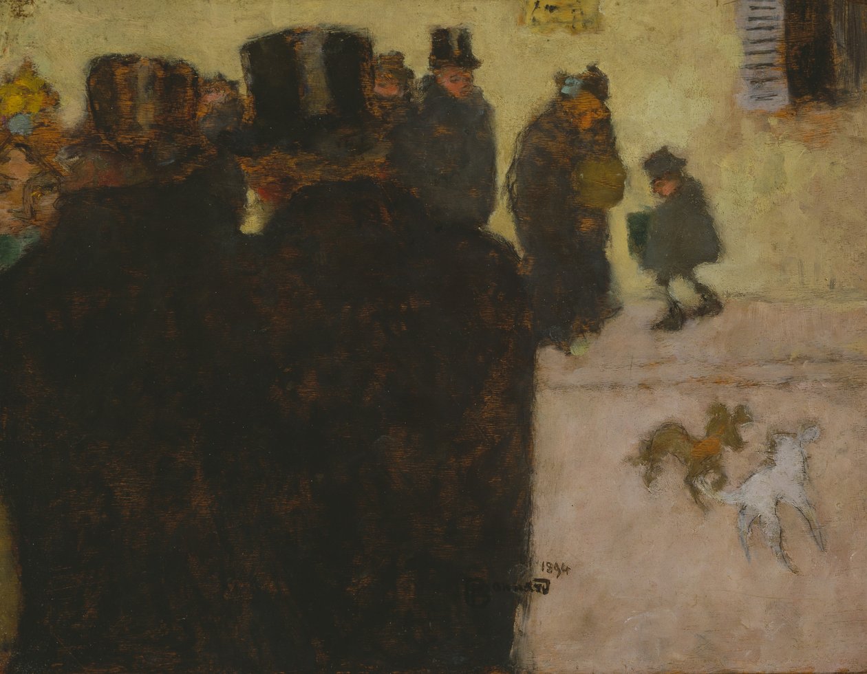 De straat in de winter door Pierre Bonnard