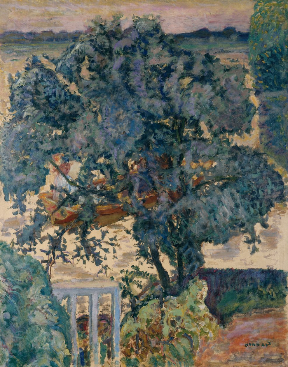 Boom bij de rivier door Pierre Bonnard