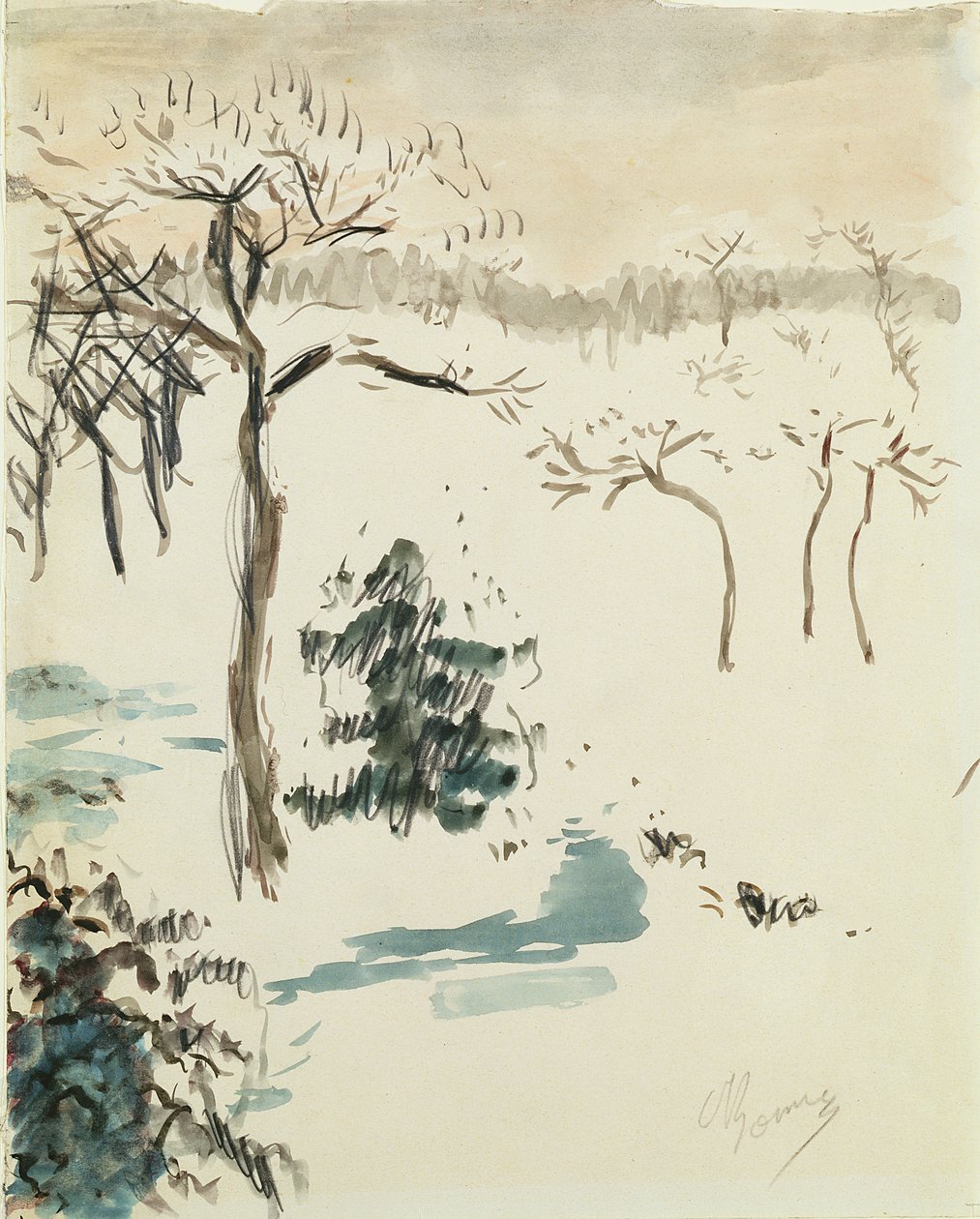 Winterlandschap, 1910 door Pierre Bonnard