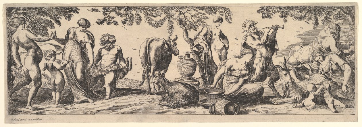 Bacchanaal door Pierre Brebiette