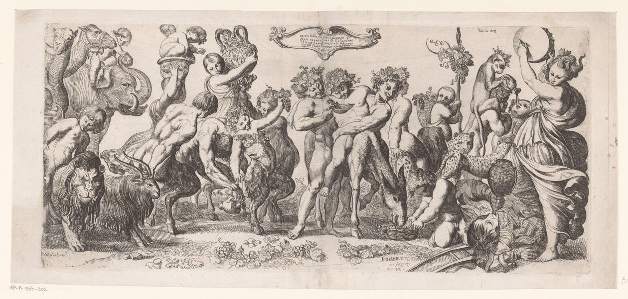 Triomf van Bacchus door Pierre Brebiette