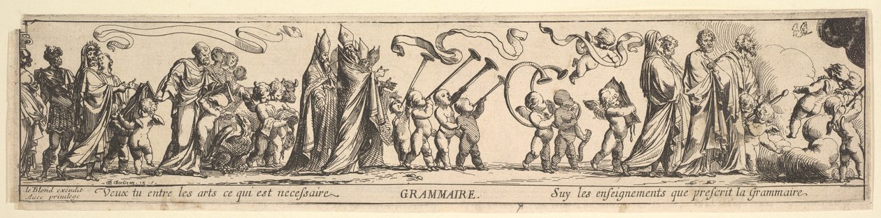 Triomf van de Grammatica, 17e eeuw door Pierre Brebiette