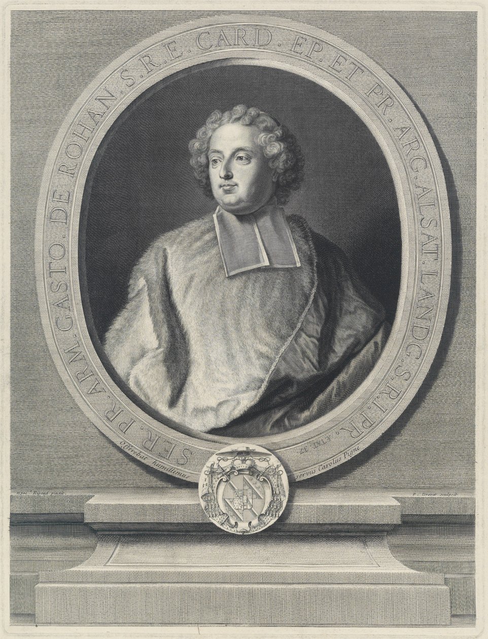 Gasto de Rohan S.R.E. Kardinaal door Pierre Drevet